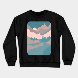 Blue grasslands Crewneck Sweatshirt